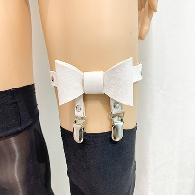 Liguero de Malla PU con Moño - Accesorios Coquetos para Mujer - Image 10