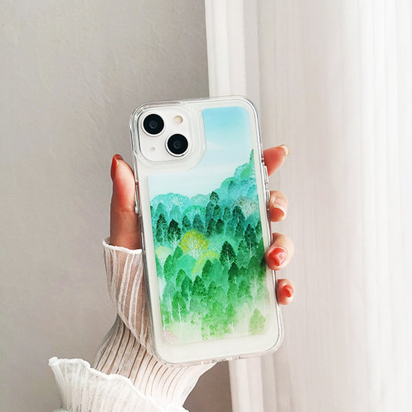 Funda Protectora Transparente Bosque Arte Espacial