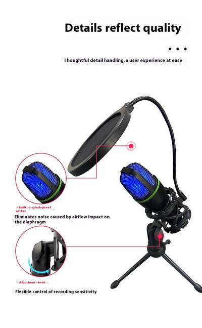 Micrófono Condensador USB para Streaming y Podcasting - Image 11