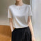 Blusa de Manga Corta Elástica y Fresca