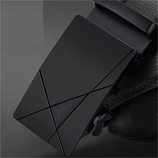Cinturón Automático Negro Clásico para Hombre - Hebilla de Ajuste Rápido - Image 3