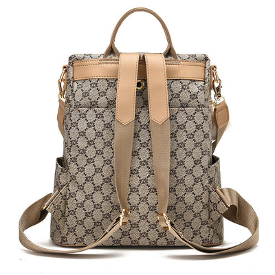 Mochila Casual de Cuero PU con Doble Asa y Estampado Fashion para Mujer - Image 12