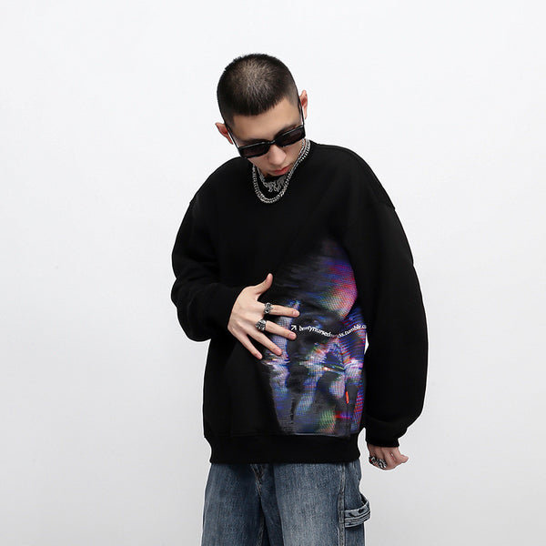 Sudadera Hoodie Hombre Impresión Digital Terciopelo Más Talla