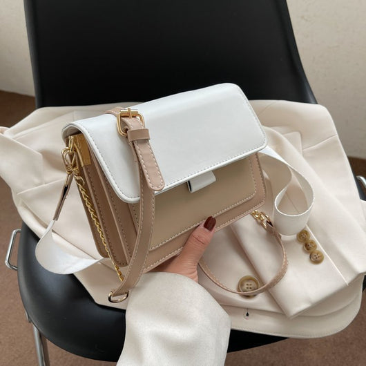 Bolso Bandolera Cuadrado Pequeño con Cadena Metálica - Image 3