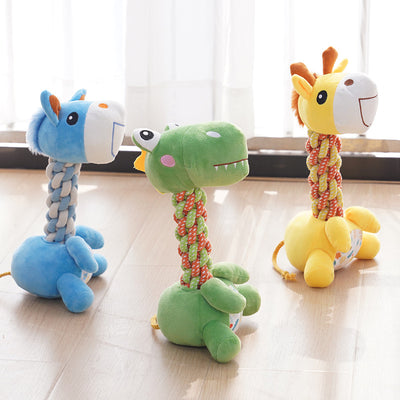 Juguete Resistente para Perros - Mordedor Flexible Antiestrés