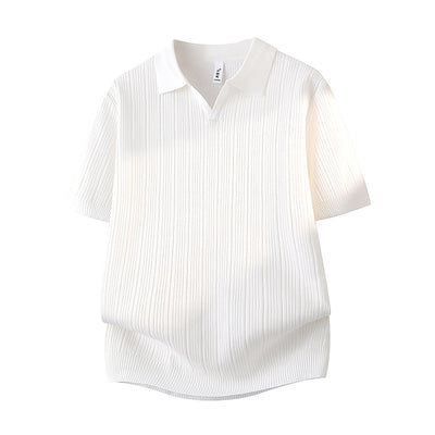 Camisa Casual Slim Fit Cuello Solapa Manga Corta Hombre - Image 3