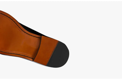 Zapatos Oxford de Cuero Genuino Talla Grande Hombre Punta Cuadrada Bicolor - Image 17
