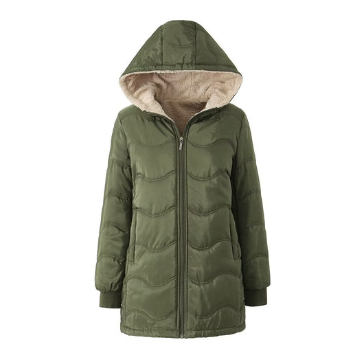 Sudadera con Capucha Estampado Geométrico Onda - Algodón Térmico Forrado - Image 32