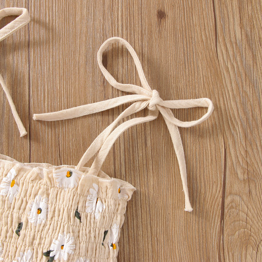 Conjunto de Dos Piezas Niña con Pantalón Suspender Estampado Floral - Image 14