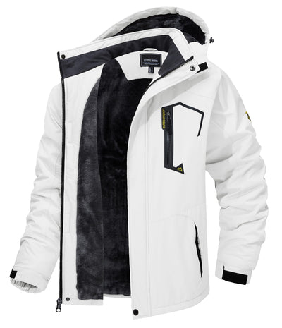 Chaqueta de Invierno Impermeable con Gorro Desmontable - Image 3