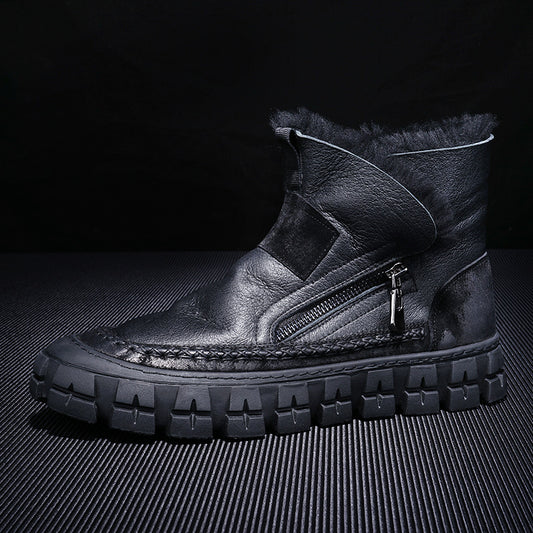 Bota New Fur One para Hombre - Cuero, Lana y Forro Polar