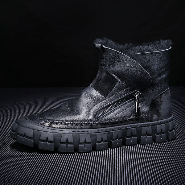 Bota New Fur One para Hombre - Cuero, Lana y Forro Polar