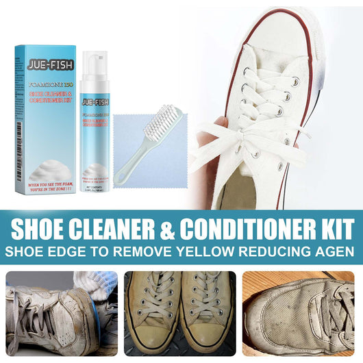 Kit Completo de Limpieza para Zapatos - Eliminador de Manchas en Bordes