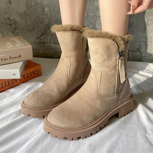 Botas de Invierno Impermeables Mujer - Gamuza Sintética con Suela Antideslizante - Image 26