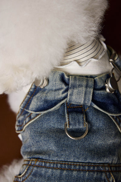 Falda Denim Tipo Peto sin Mangas para Perros Pequeños y Medianos - Image 13