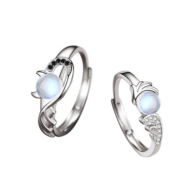 Anillo de Pareja Ángel y Demonio en Plata Esterlina S925 - Image 5