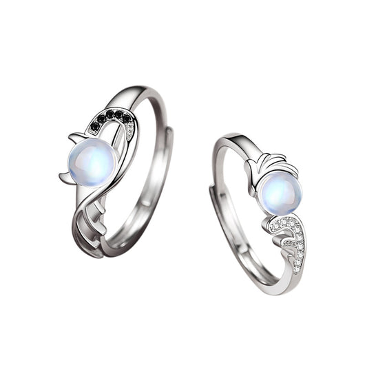 Anillo de Pareja Ángel y Demonio en Plata Esterlina S925 - Image 5