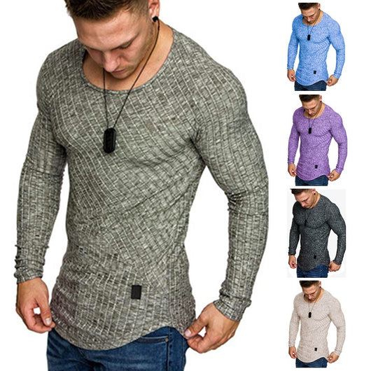 Camisa de Cuero Europeo Clásica con Cuello Redondo y Manga Larga - Image 3