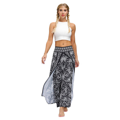 Pantalones Yoga Boho Estampado Étnico para Entrenamientos al Aire Libre - Image 12