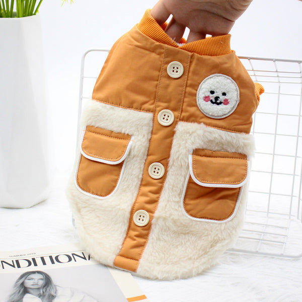 Chaqueta Acolchada Térmica para Perros con Bolsillos Dobles