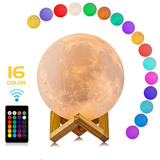 Lámpara de Mesa 3D Luna - Iluminación Romántica para San Valentín - Image 2