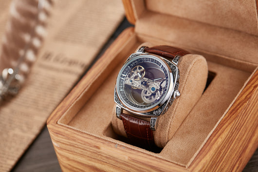 Reloj Mecánico Automático Vintage con Esfera Luminosa y Relieves - Image 17