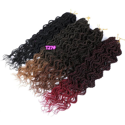 Peluca Sintética Ondulada con Trenzas Twist Dirty Braid - Image 9