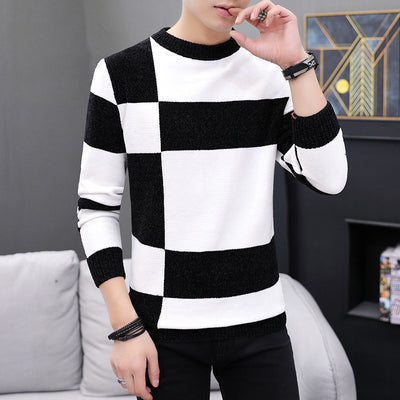 Suéter Hombre Cuello Redondo Estilo Coreano Slim Fit Abrigado - Image 10