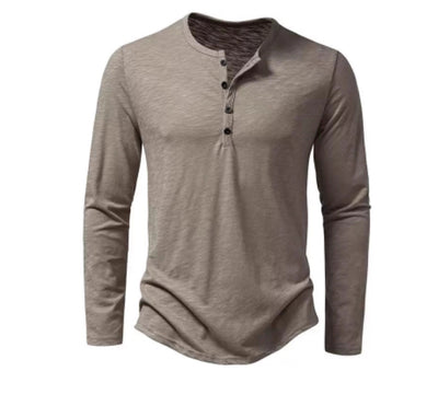 Camisa Casual de Algodón Manga Larga para Hombre - Image 6