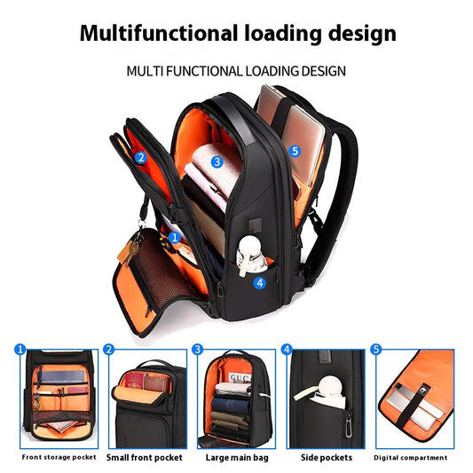 Mochila Ejecutiva de Gran Capacidad Multifuncional para Negocios - Image 2