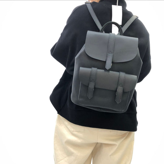 Mochila de Cuero Genuino Retro Hecha a Mano - Bolso Compacto Primera Capa - Image 5