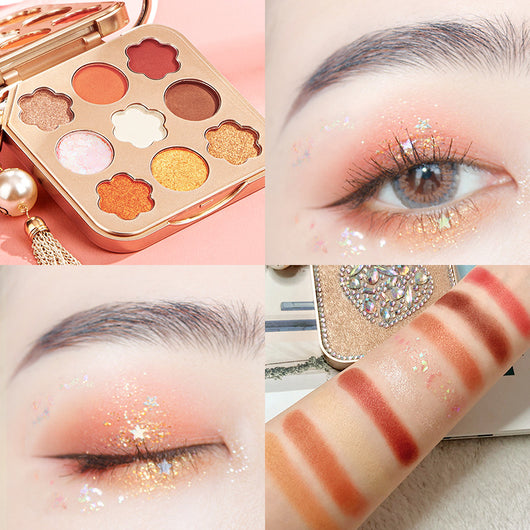 Paleta de Sombras Diamante Perlado Mate Impermeable de 9 Colores de Larga Duración - Image 12