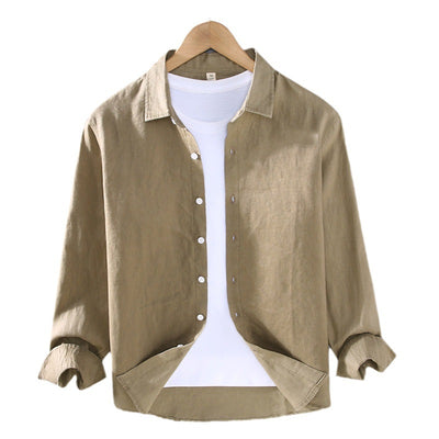 Camisa de Lino Puro para Hombre - Estilo Versátil Moderno - Image 3