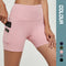 Shorts Esportivos Yoga Justos Respiráveis com Bolsos - Design Push Up Verão