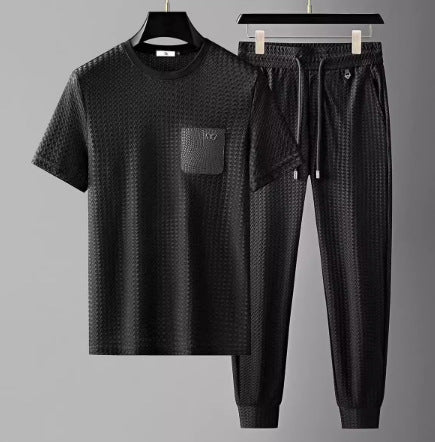 Conjunto Deportivo Ligero Ice Silk Pata de Gallo para Verano