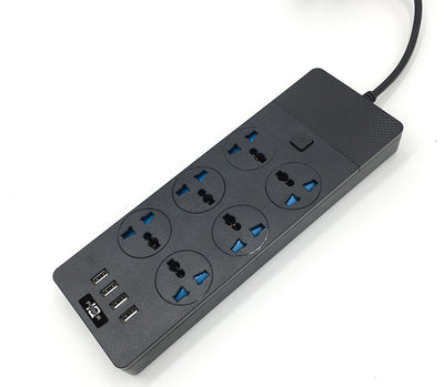 Regleta de Potencia 3000W con 4 Puertos USB y 6 Tomas de Corriente - Image 19