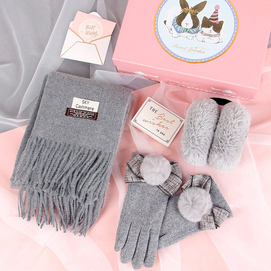 Set de Bufanda y Guantes para Invierno - Caja de Regalo Perfecta para Mujer - Image 4
