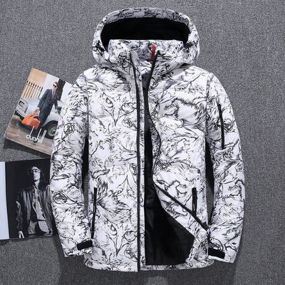 Chaqueta de Plumón para Hombre Acolchada Extra Gruesa Resistente al Frío - Image 7