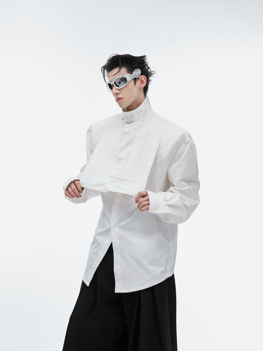 Camisa Estilo Chino Moderno con Cuello Mao y Hebilla - Image 2