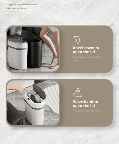 Basurero Inteligente Sellado Resistente al Agua y Humedad con Tapa Automática - Image 10