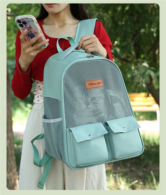 Mochila Transportadora Respirable para Mascotas - Gran Capacidad y Plegable - Image 18