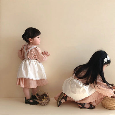 Vestido Infantil Estilo Occidental con Tirantes Bordados - Image 26