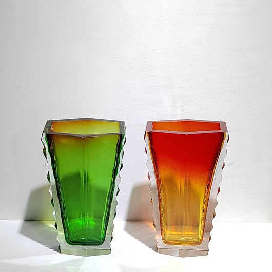 Jarrón de Cristal Pesado Irregular - Decoración Elegante para el Hogar - Image 9
