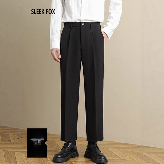 Pantalones de Traje Rectos con Caída Elegante para Hombre - Image 2