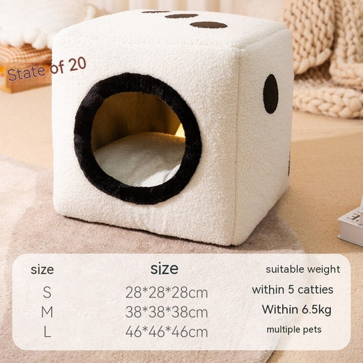 Cama Térmica para Gatos y Perros - Diseño Calabaza Cerrada Invierno - Image 5