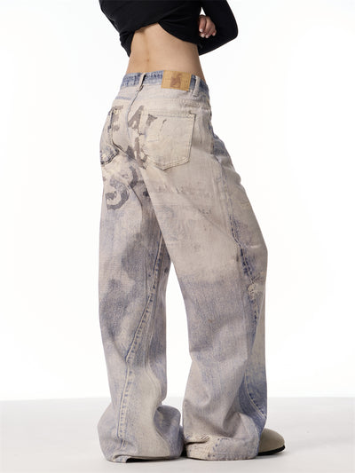 Pantalones Jeans Largos con Estampado Degradado 3D - Image 14