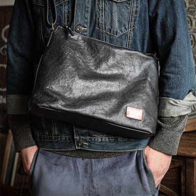 Bolsa Mensajera de Cuero Genuino para Hombre - Image 11