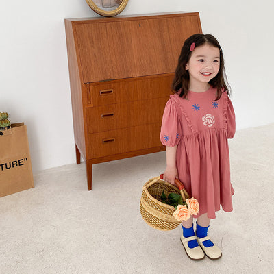 Vestido Princesa Infantil Estilo Palacio con Bordados Elaborados - Image 11