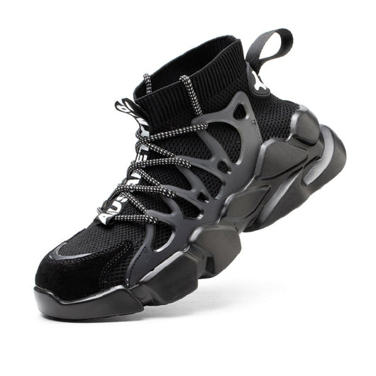 Zapatos de Seguridad Respirable Tejido Volador para Hombre Talla Grande