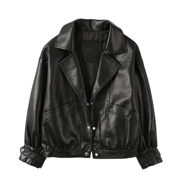 Traje Biker Oversize con Mangas Linterna y Solapa